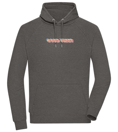 Good Vibes Rainbow Design - Comfort unisex hoodie_CHARCOAL CHIN_front