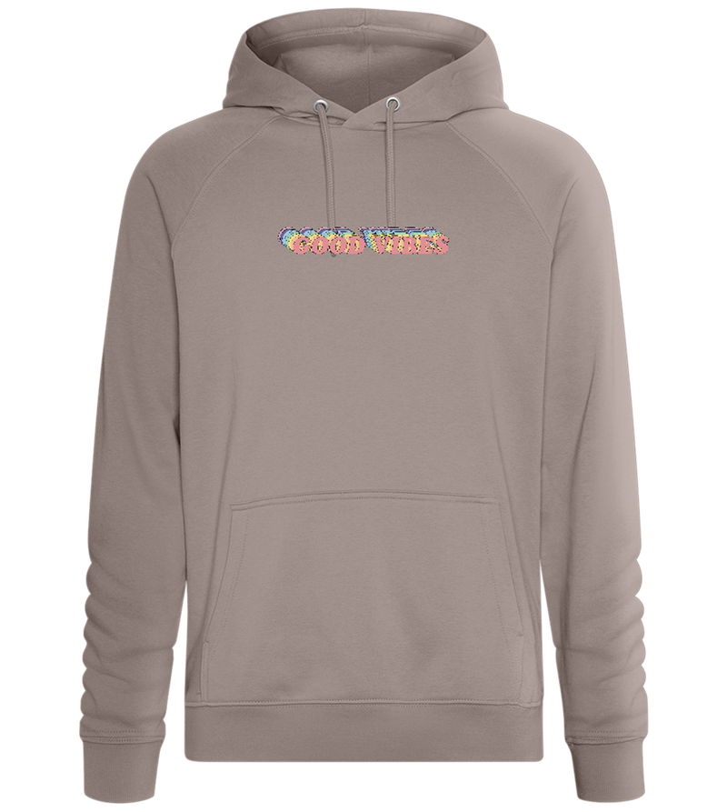 Good Vibes Rainbow Design - Comfort unisex hoodie_CHARCOAL CHIN_front