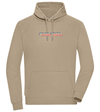 Good Vibes Rainbow Design - Comfort unisex hoodie_KHAKI_front