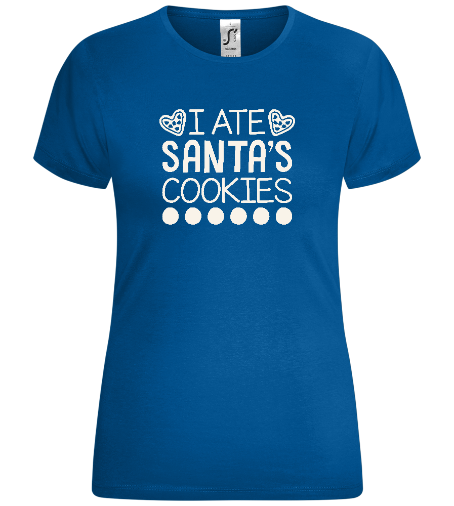 Ate Santa's Cookies Design - Comfort women's t-shirt_ROYAL_front