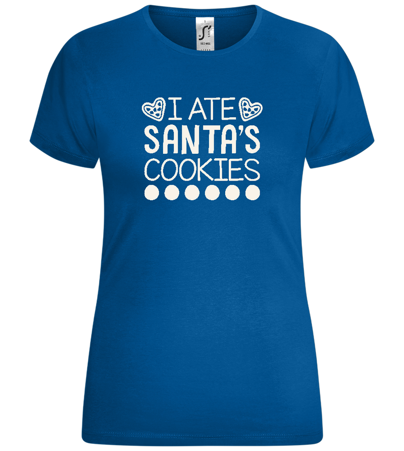 Ate Santa's Cookies Design - Comfort women's t-shirt_ROYAL_front