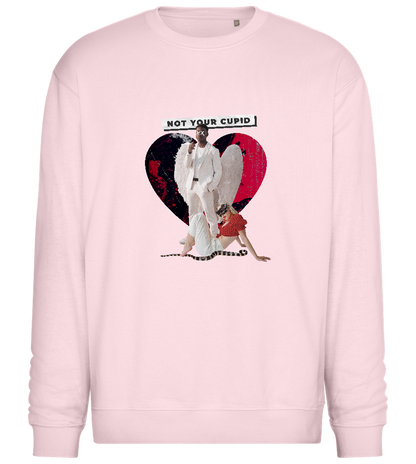 Not Your Cupid Design - Comfort Essential Unisex Sweater_LIGHT PEACH ROSE_front