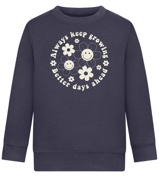 Keep Growing Design - Comfort Kids Sweater_FRENCH NAVY_front