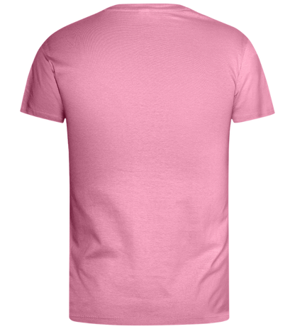 Rainbow Skull Thunders Design - Basic men's t-shirt_PINK ORCHID_back