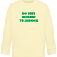 Do Not Return to Sender Design - Comfort Kids Sweater_AMARELO CLARO_front