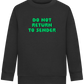 Do Not Return to Sender Design - Comfort Kids Sweater_BLACK_front