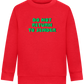 Do Not Return to Sender Design - Comfort Kids Sweater_BRIGHT RED_front