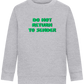 Do Not Return to Sender Design - Comfort Kids Sweater_ORION GREY II_front