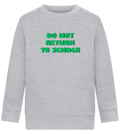 Do Not Return to Sender Design - Comfort Kids Sweater_ORION GREY II_front