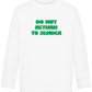 Do Not Return to Sender Design - Comfort Kids Sweater_WHITE_front