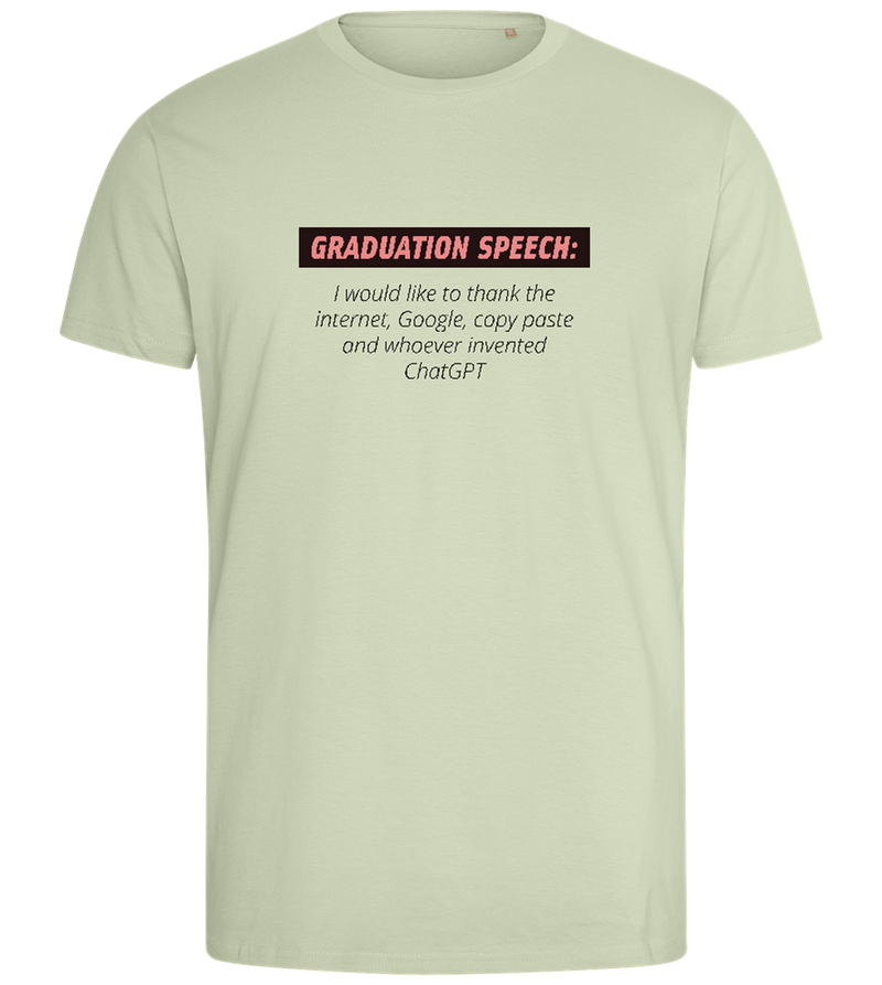 Graduation Speech Design - Comfort men's fitted t-shirt_SILESTONE_front