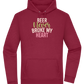 Never Broke My Heart Design - Premium Essential Unisex Hoodie_BORDEAUX_front