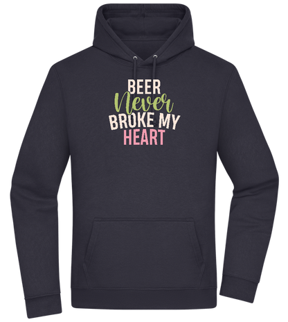 Never Broke My Heart Design - Premium Essential Unisex Hoodie_FRENCH NAVY_front