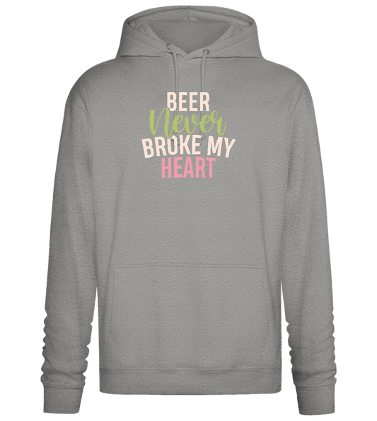 Never Broke My Heart Design - Premium Essential Unisex Hoodie_ORION GREY II_front