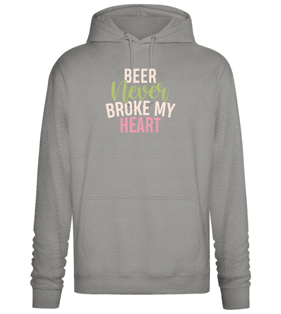 Never Broke My Heart Design - Premium Essential Unisex Hoodie_ORION GREY II_front