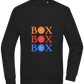 Box Box Box Design - Comfort Essential Unisex Sweater_BLACK_front