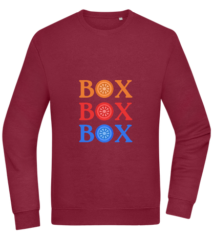 Box Box Box Design - Comfort Essential Unisex Sweater_BORDEAUX_front