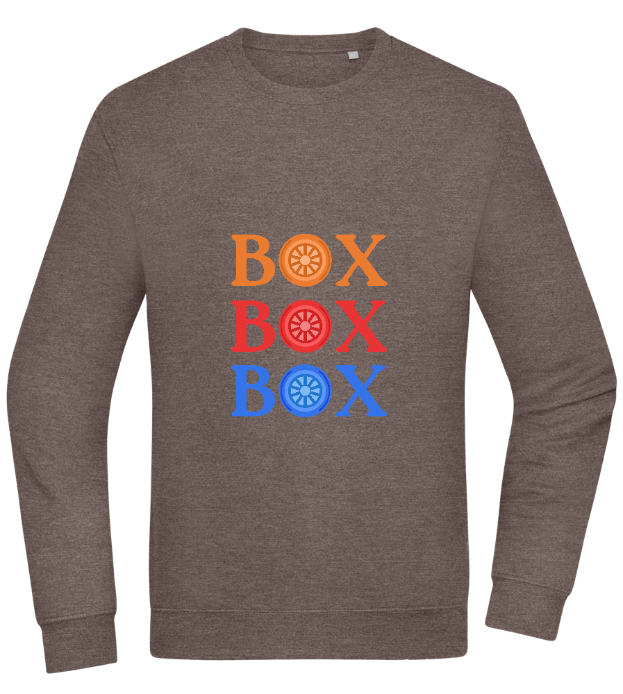 Box Box Box Design - Comfort Essential Unisex Sweater_CHARCOAL CHIN_front