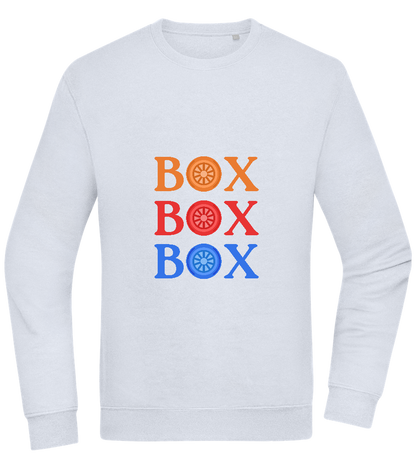 Box Box Box Design - Comfort Essential Unisex Sweater_CREAMY BLUE_front