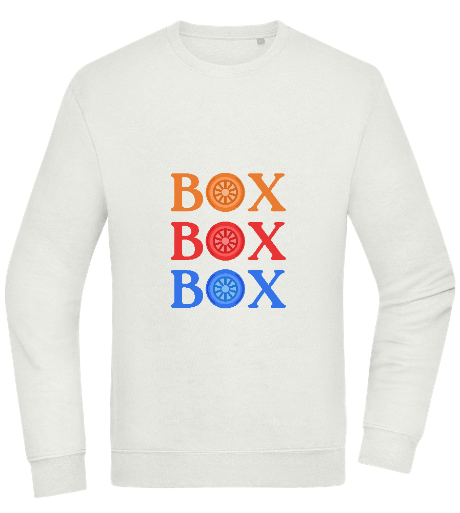 Box Box Box Design - Comfort Essential Unisex Sweater_CREAMY GREEN_front