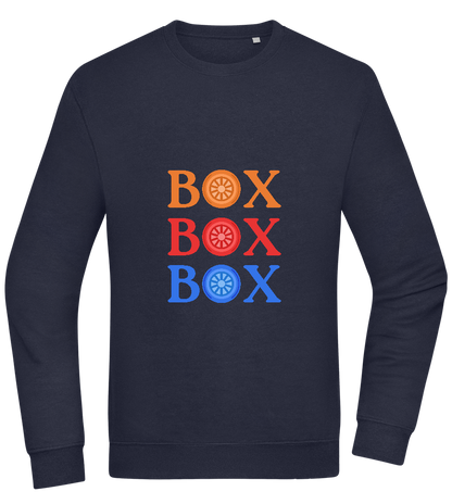 Box Box Box Design - Comfort Essential Unisex Sweater_FRENCH NAVY_front