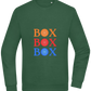 Box Box Box Design - Comfort Essential Unisex Sweater_GREEN BOTTLE_front