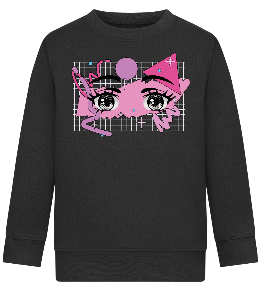 Fancy Eyes Design - Comfort Kids Sweater_BLACK_front