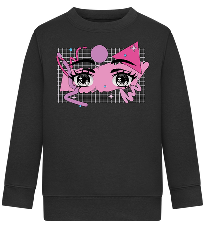 Fancy Eyes Design - Comfort Kids Sweater_BLACK_front