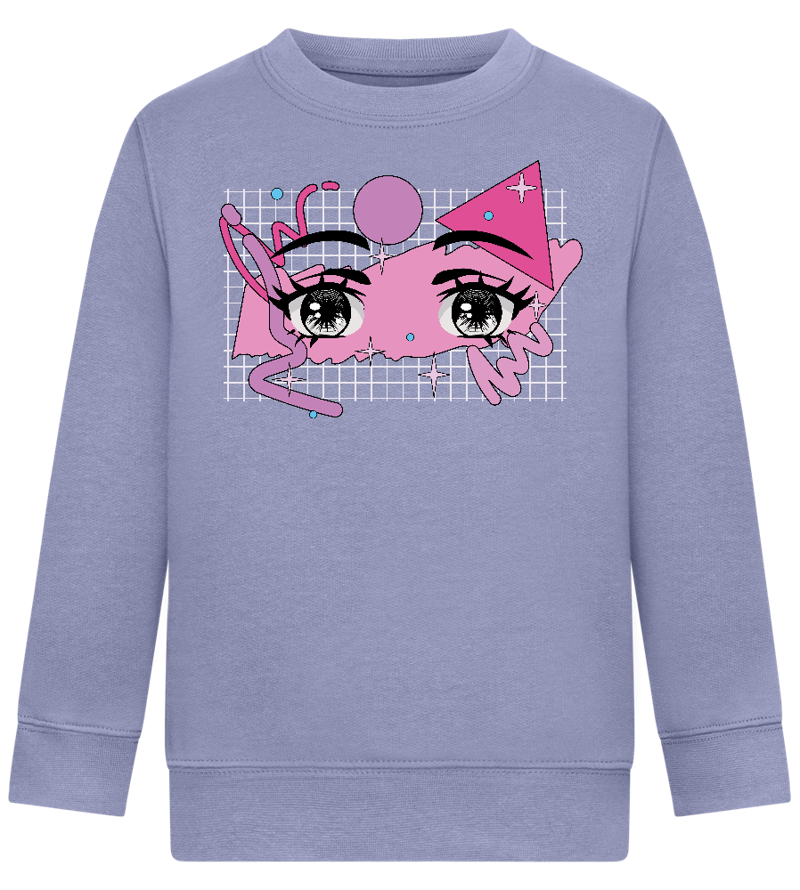 Fancy Eyes Design - Comfort Kids Sweater_BLUE_front