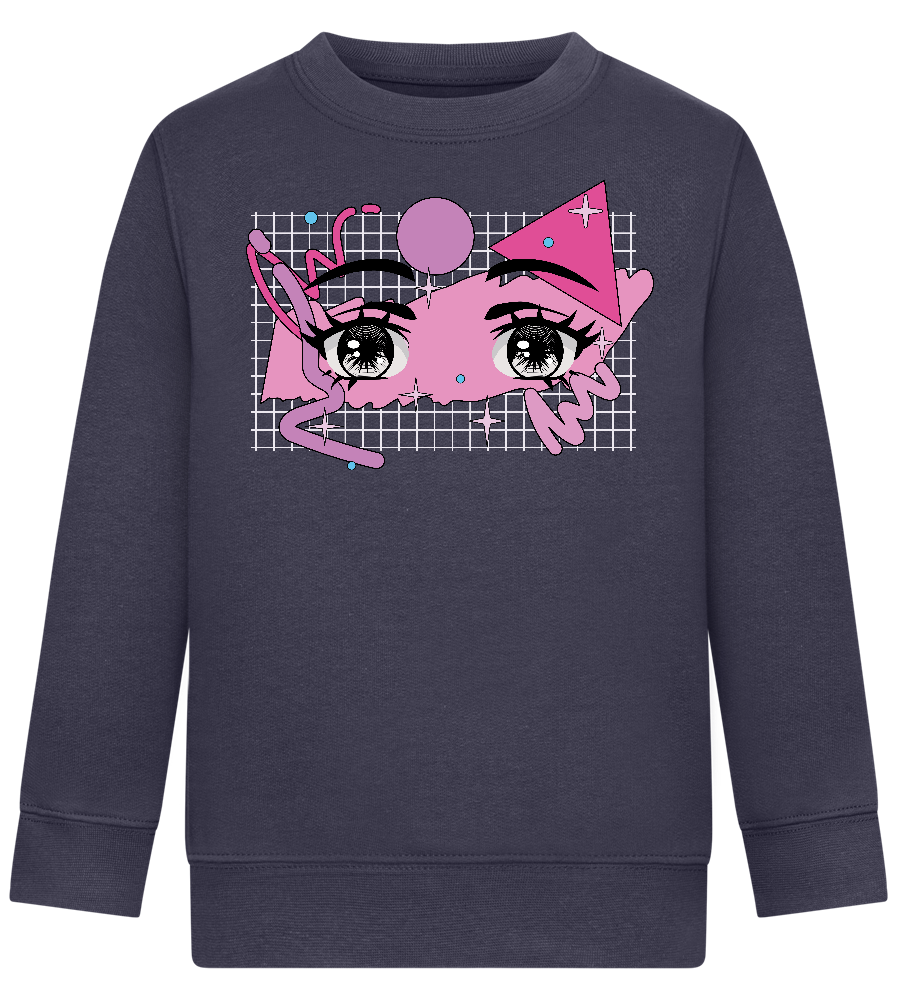 Fancy Eyes Design - Comfort Kids Sweater_FRENCH NAVY_front