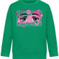 Fancy Eyes Design - Comfort Kids Sweater_MEADOW GREEN_front
