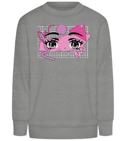 Fancy Eyes Design - Comfort Kids Sweater_ORION GREY II_front