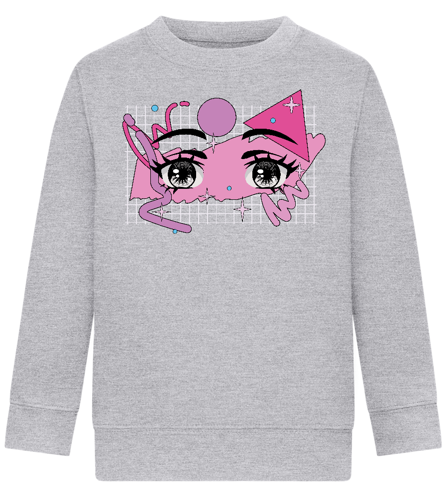 Fancy Eyes Design - Comfort Kids Sweater_ORION GREY II_front