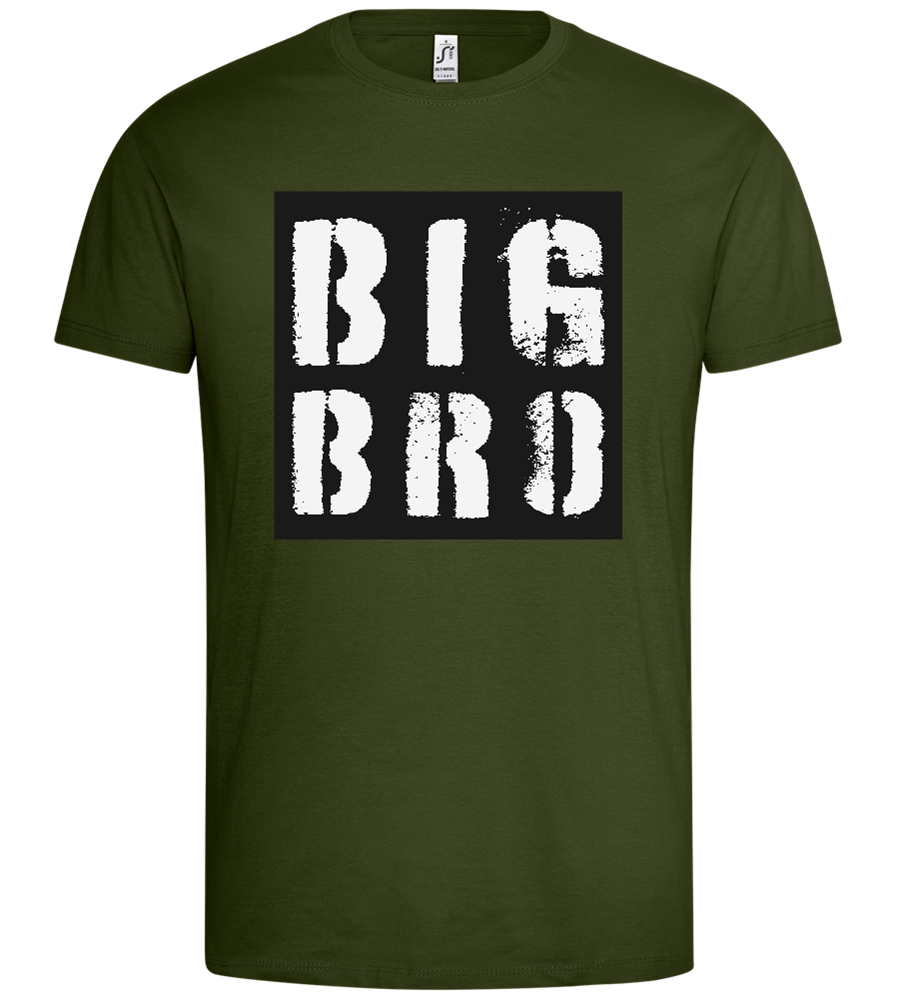 Big Bro Grungy Design - Premium men's t-shirt_ARMY_front