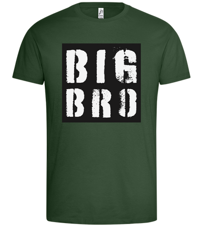 Big Bro Grungy Design - Premium men's t-shirt_GREEN BOTTLE_front