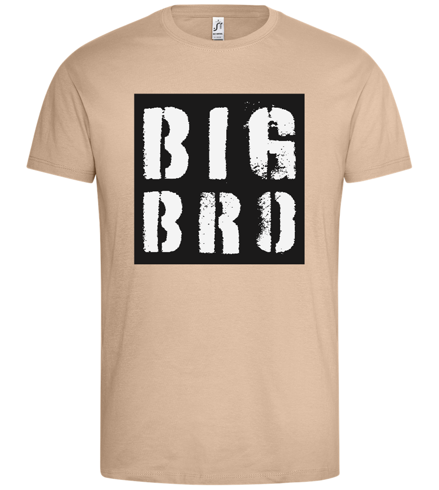 Big Bro Grungy Design - Premium men's t-shirt_SAND_front