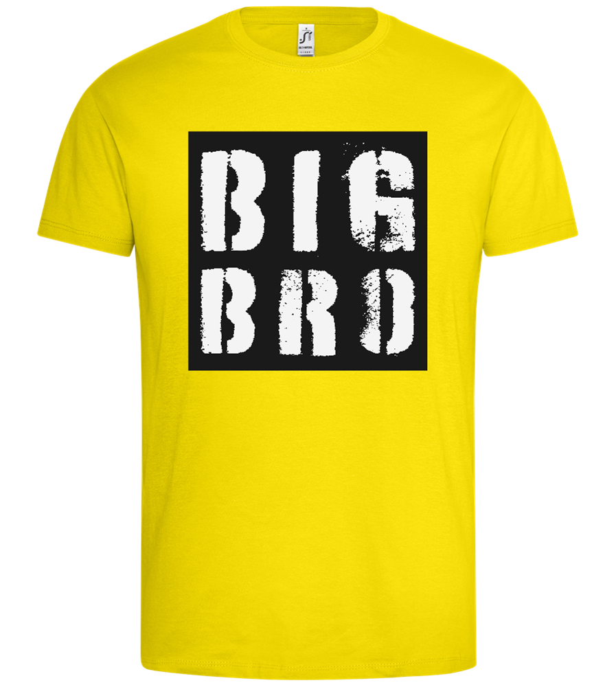 Big Bro Grungy Design - Premium men's t-shirt_YELLOW_front