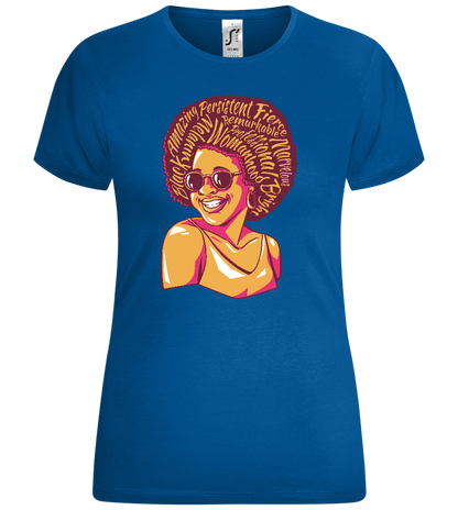 Feminine Power Design - Comfort women's t-shirt_ROYAL_front