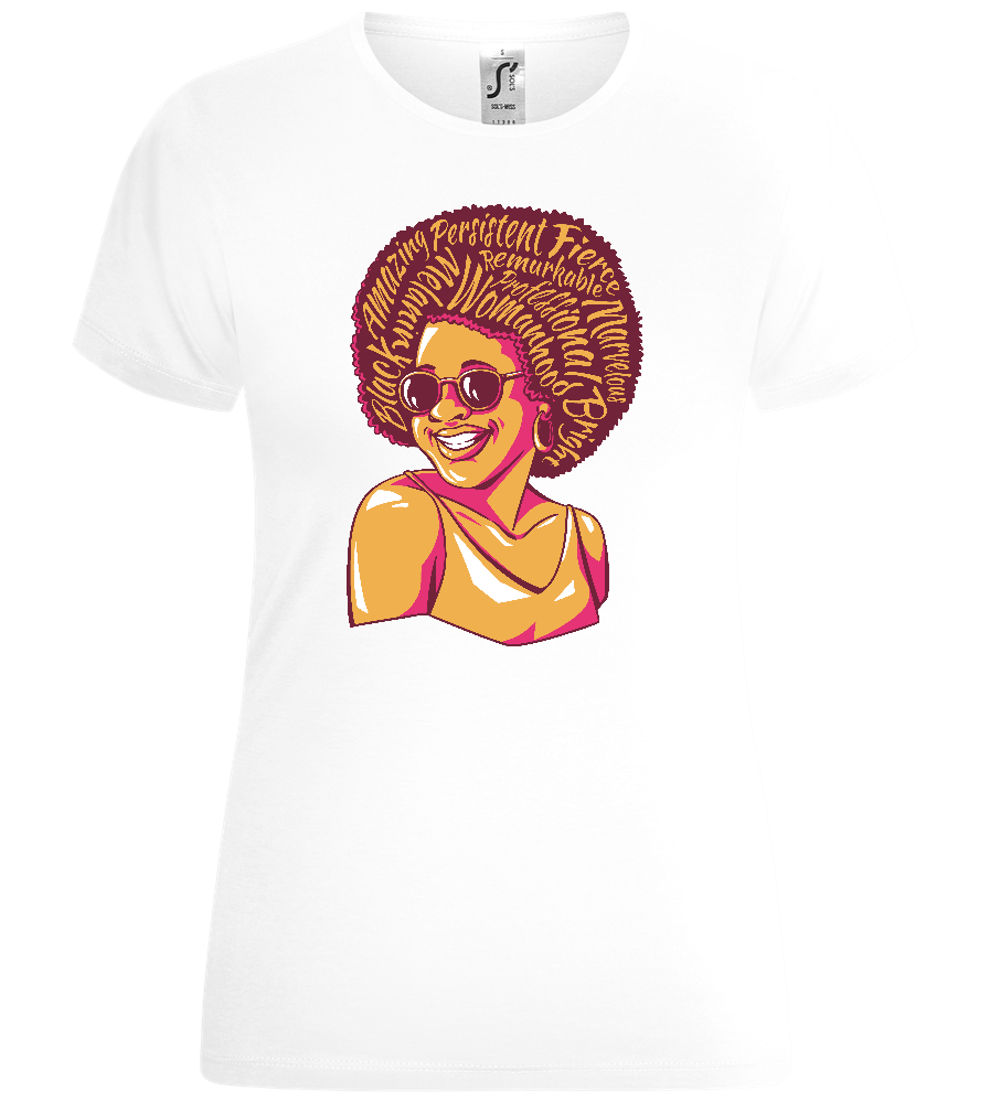 Feminine Power Design - Comfort women's t-shirt_WHITE_front