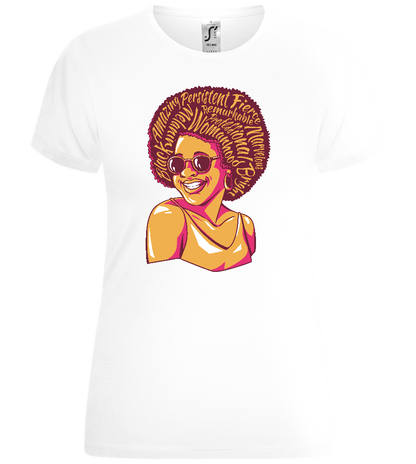 Feminine Power Design - Comfort women's t-shirt_WHITE_front