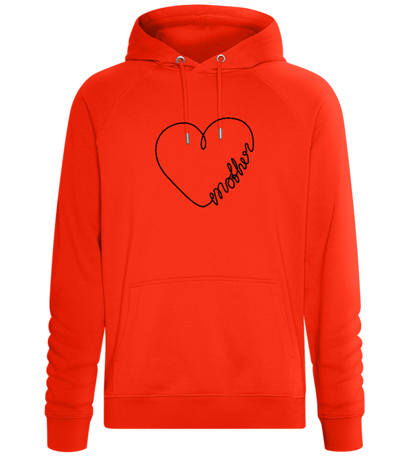 Heart Mother Design - Comfort unisex hoodie_BURNT ORANGE_front