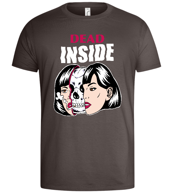 Dead Inside Design - Basic men's t-shirt_DARK GRAY_front