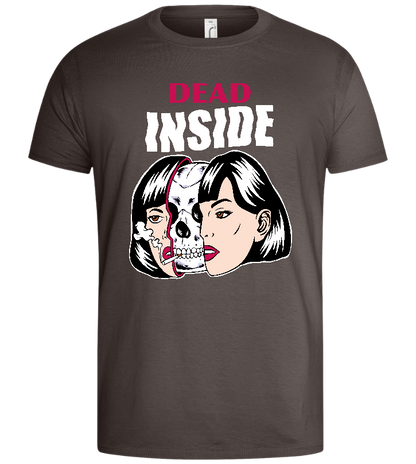 Dead Inside Design - Basic men's t-shirt_DARK GRAY_front