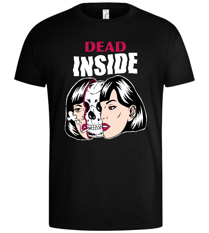 Dead Inside Design - Basic men's t-shirt_DEEP BLACK_front