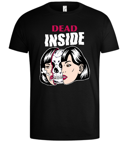 Dead Inside Design - Basic men's t-shirt_DEEP BLACK_front