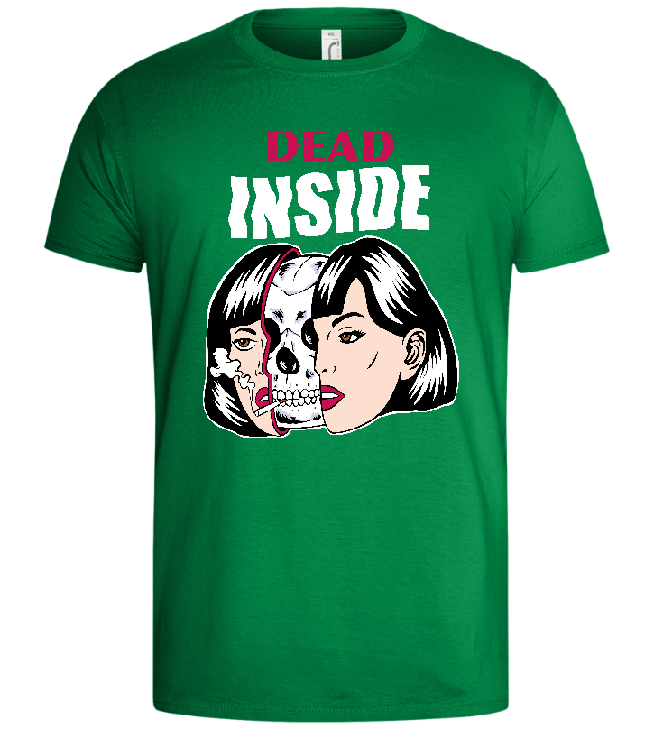 Dead Inside Design - Basic men's t-shirt_MEADOW GREEN_front