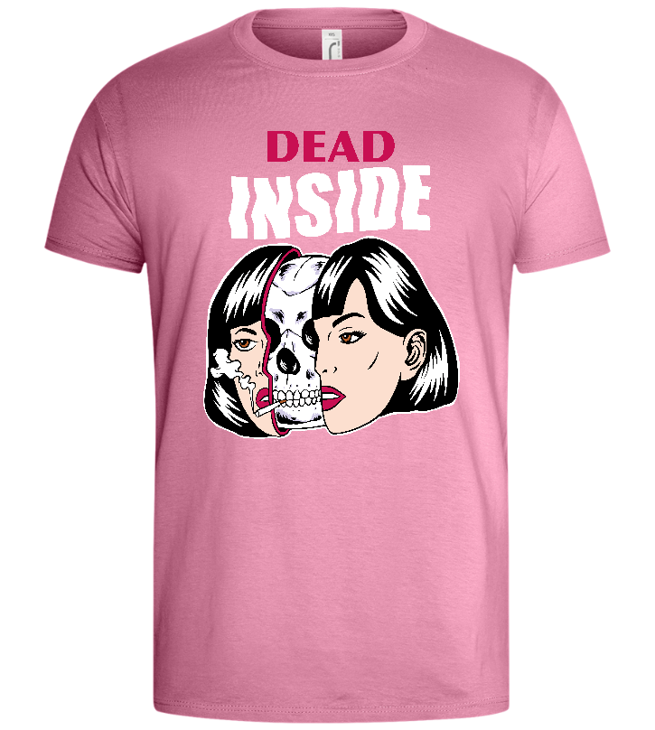 Dead Inside Design - Basic men's t-shirt_PINK ORCHID_front