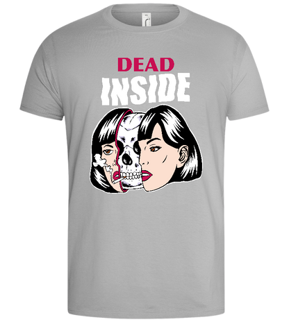 Dead Inside Design - Basic men's t-shirt_PURE GRAY_front