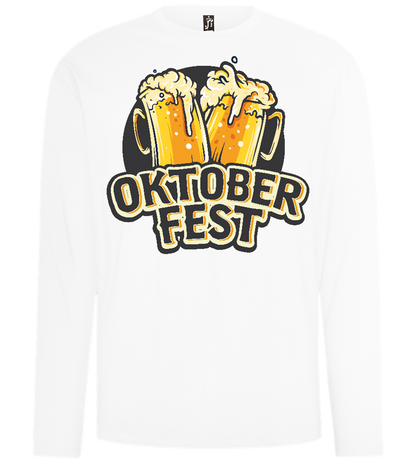 Oktoberfest Beers Design - Comfort men's long sleeve t-shirt_WHITE_front