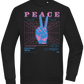 Peace Positive Mind Positive Life Design - Comfort Essential Unisex Sweater_BLACK_front